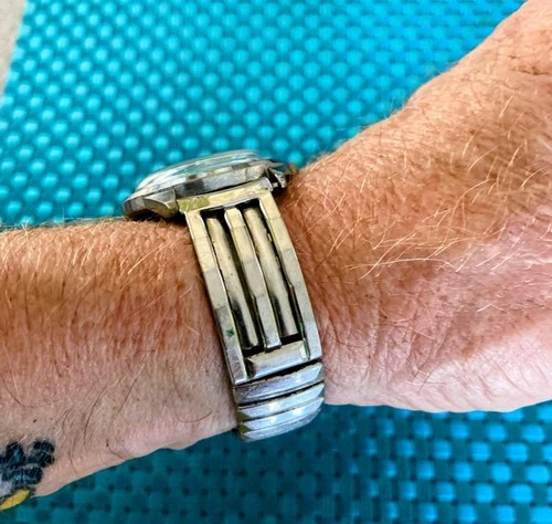 Timex  Silver Tone Mens Vintage 1960s Mechanical Handwind Retro...