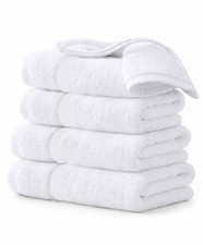 Salon Towels Rich Cotton Towel Pack Of 24 White Spa Towel in 16x27 inches.