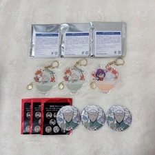 Black Butler Black Label Soma Asman Qadar Agni Trading Keychain Badge Set