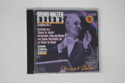 Bruno Walter Brahms Symphony No.3 Variations on a Theme by Haydn CD