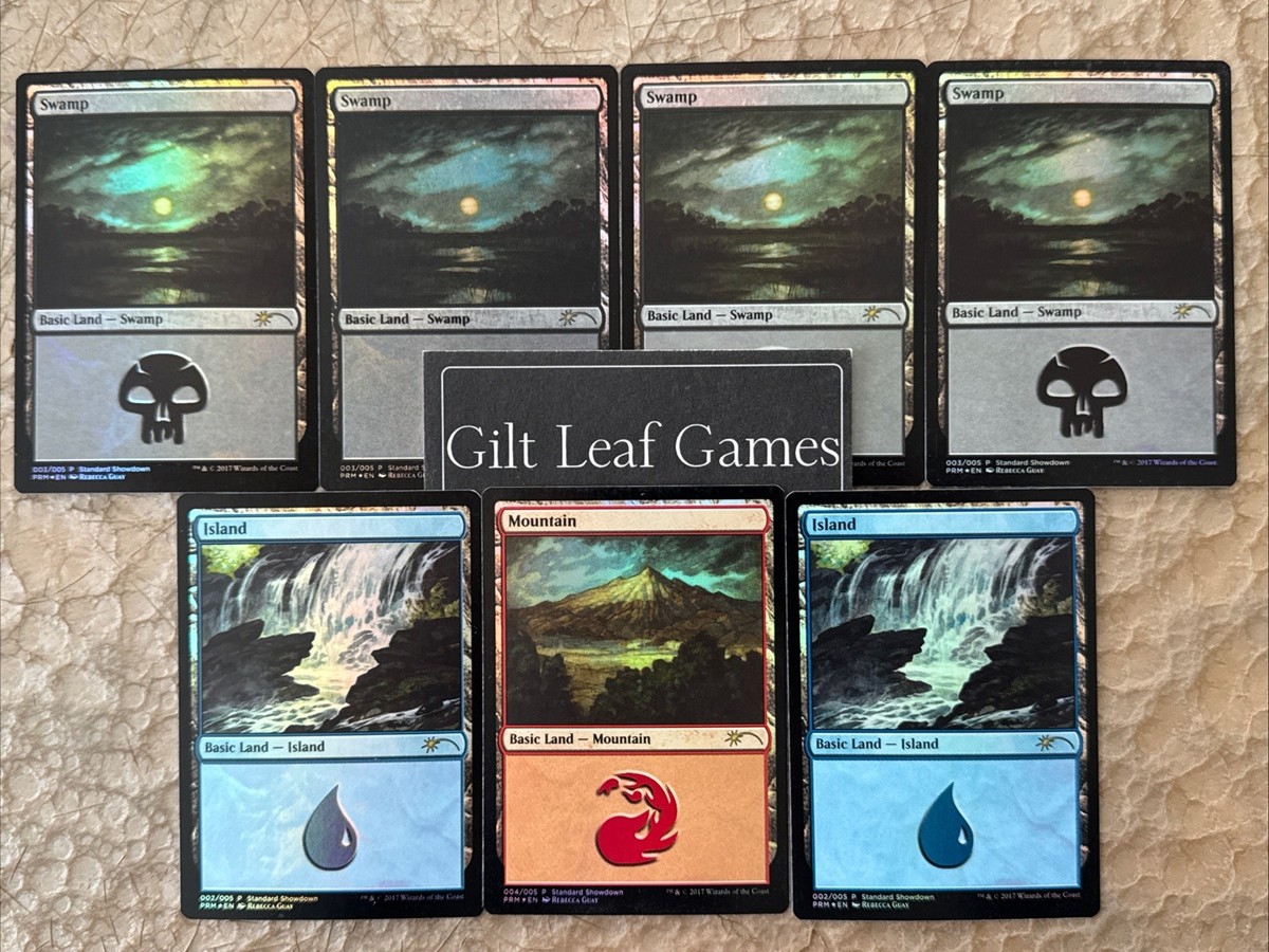 MTG *7 Foil Promo Standard Showdown Basic Land* (NM) Rebecca