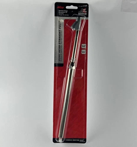 Milton S986 Straight Foot Dual Head Chuck Service Tire Pressure Gauge