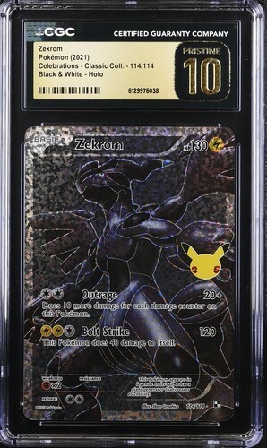 Zekrom graded CGC 10 for sale on eBay