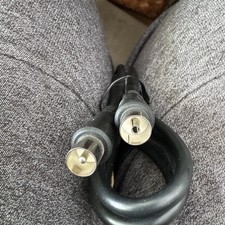 Image of TV AERIAL CABLE - MALE TO FEMALE - RG59 - BLACK - 3 FOOT