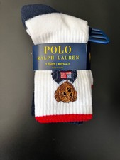 3-Pack Americana Crew Socks Boys Polo Ralph Lauren