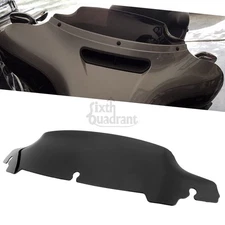 Black 4.5" Wave Windshield Windscreen For Harley Touring Street Glide 2014-up