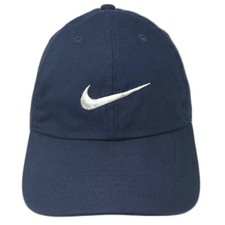 Nike Baseball Cap Blue White OS Heritage86 Dri-FIT Embroidered Adjustable Hat