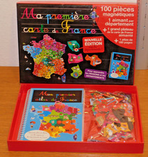 MA PREMIERE CARTE de FRANCE jeu magnetique aimant APPRENDRE DEPARTEMENTS REGIONS