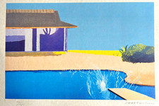 David Hockney Lithograph Handmade COA Original Signed Op Numbered In Pencil