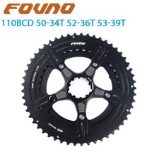 FOVNO 110 BCD Chainring 50-34T 52-36T 53-39T Road Bike Double Chainwheel