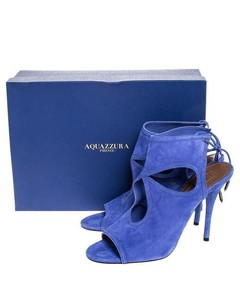 aquazzura blue heels