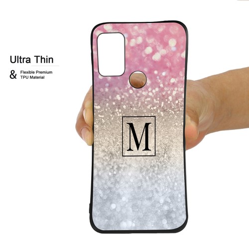 Glitter Personalised Name Phone For Motorola Moto G14 G84 G54 E14 G85 Case Cover - Picture 61 of 102