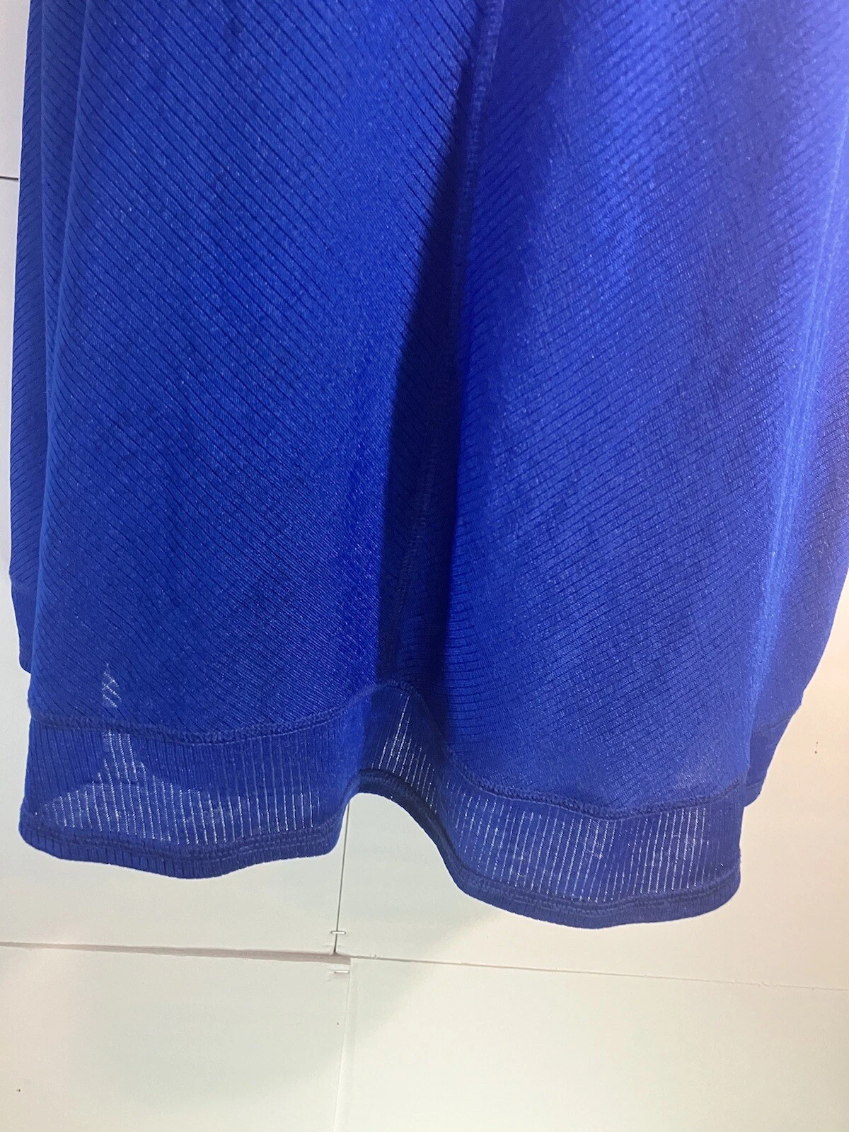 Camicia donna ALYX top senza maniche blusa elasticizzata con cambio taglia XL blu