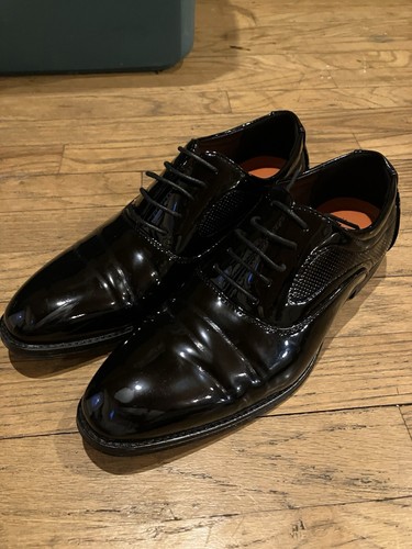 Alberto Fellini Oxfords Loafers Faux Black Leather Dress Shoe Size Men’s 9.5