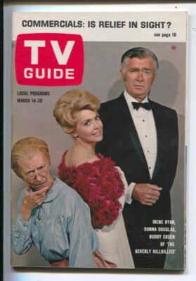 MAG: TV Guide 3/14/1964-Beverly Hillbillies-Buddy Ebsen cover-Illinois-No lab...