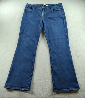 Levi's 512 Women's Jeans Blue Size 20W Perfectly Shaping Bootcut High 31'' Denim