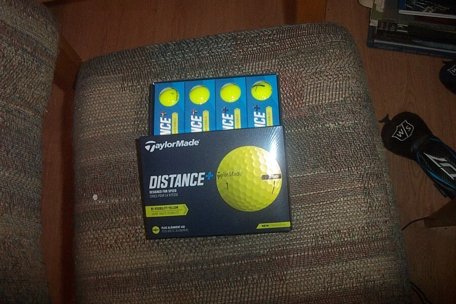 2 dozen BRAND NEW Taylor Made Distance + golf balls Yellow
