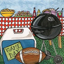 Boston International - 3-Ply 5" Cocktail Napkins - Game Day