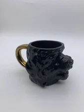 Tabitha Brown Target Dog Mug Coffee/Tea Cup Mug Black Labradoodle W/Gold Handle