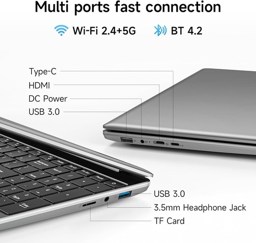 jumper Laptop, 15.6 inch HD Display, 4GB RAM 128GB Storage, 5205U Processor - Picture 6 of 8