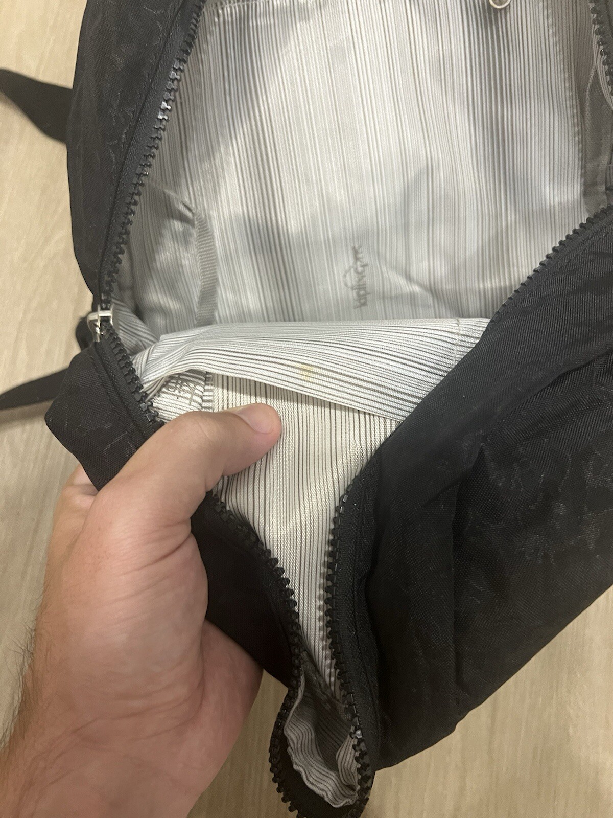 Kipling Backpack All Over Monkey Print Black 12” … - image 10