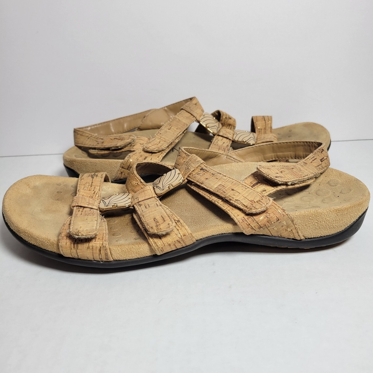 Vionic Women's Amber Cork Adjustable Strappy Orthotic Comfort - Main Image