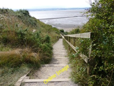 Photo 6x4 Beach access steps at Thurstaston Country Park Heswall  c2013
