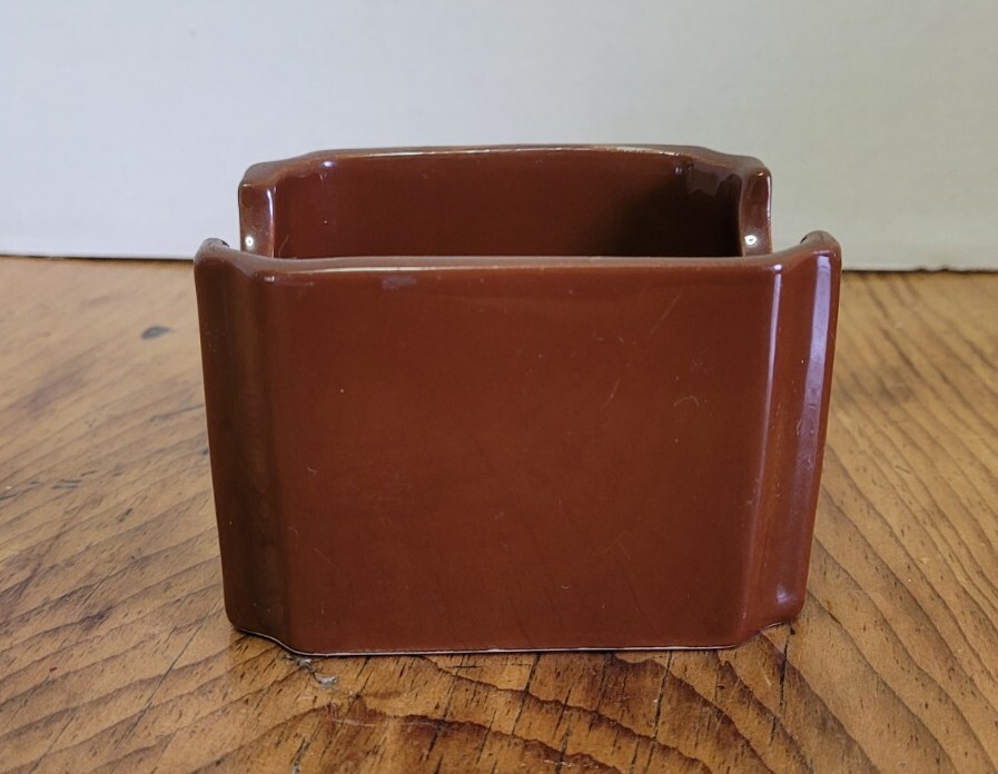 Vintage Hall China USA Sugar or Tea packet Caddy Holder #716 Vintage Hall China USA Sugar or Tea packet Caddy Holder #716