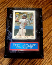 Fred McGriff Plaque Fred McGriff Atlanta Brav...