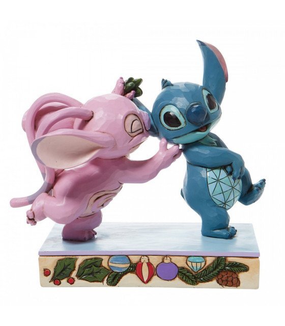 Stitch et Angel Noël figurine Disney Traditions 15 cm collection résine