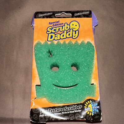 Scrub Daddy Halloween Frankenstein Flextexture Scrubber Kicthen Sponge