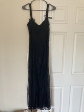 Reformation Kaiden Maxi Lace Dress Size 0 Black New With Tags