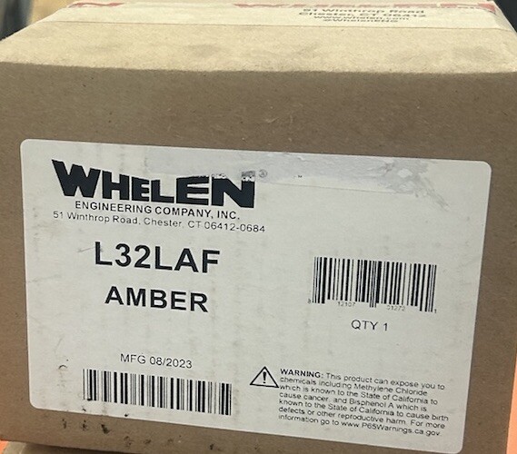 Whelen L32 LED Low Profile Series Beacon Amber Free Ship eBay