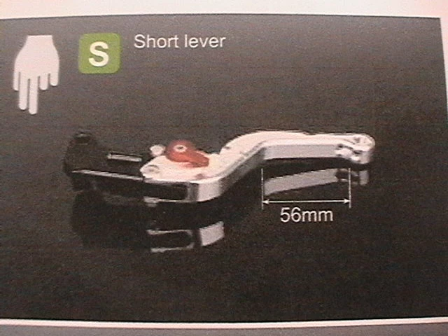 JUEGO DE PALANCA CORTA DE CARRERAS KAWASAKI Z1000 2007-16 TITANIO/NEGRO ""Z1000" LOGOTIPO ALEACIÓN Foto 4 de 4