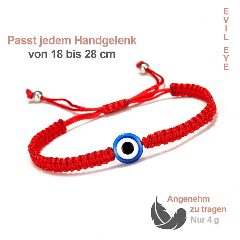 Armband mit Nazar Perle Boncuk Blaue Türkische Auge Böser Blick Amulett Evil Eye - Bild 2 von 4