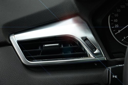For BMW 2 Series Touring 15-19 Matte Silver Left And Right Air Outlet Vent Trim - Picture 2 of 7
