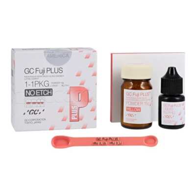 GC 431101 Fuji PLUS Reinforced Glass Ionomer Luting Cement 1:1 No Etch Package