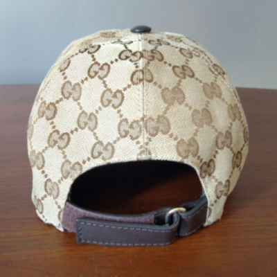Gucci GG Canvas Baseball Cap Hat Size M Beige Sherry Line