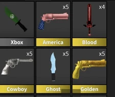 MM2-ROBLOX-MURDER MYSTERY 2 VINTAGE SET, GODLY, CHEAP AND FAST DELIVERY