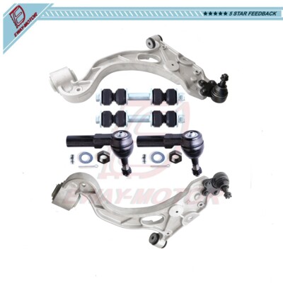 6x Fits 2000-2005 Buick LeSabre Cadillac DeVille Front Lower Control Arm Tie Rod