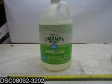 QTY 1 Gallon Charlie's Soap Fragrance Free Laundry Liquid