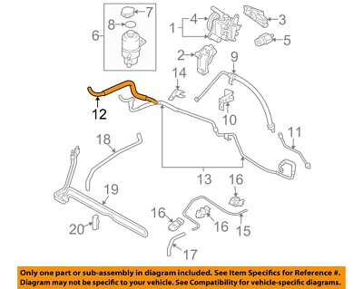 Mitsubishi OEM 04-09 Galant-power Steering Suction Hose MR589360  