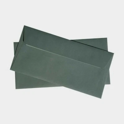 POLLEN BY CLAIREFONTAINE 20 Trauer Briefumschläge Stahlgrau DIN Lang Grau DL Pollen Clairefontaine Kuvert