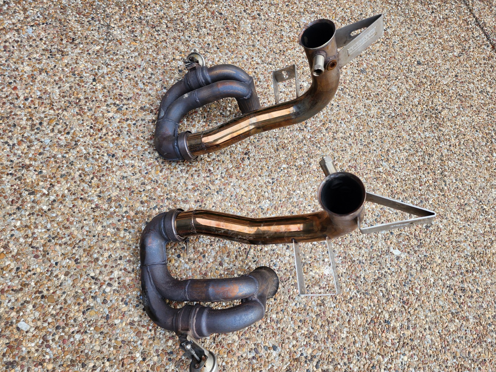 LAMBORGHINI GALLARDO OEM EXHAUST TERMINAL & FABSPEED MUFFLER BP PIPES - 2004/08