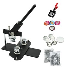 KIT - 25mm 1" Button Maker-B400  Round Mould  500 Pin Parts  Handling Cutter