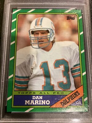 Dan Marino 1986 Topps All Pro PSA 6 Football Card Miami Dolphins