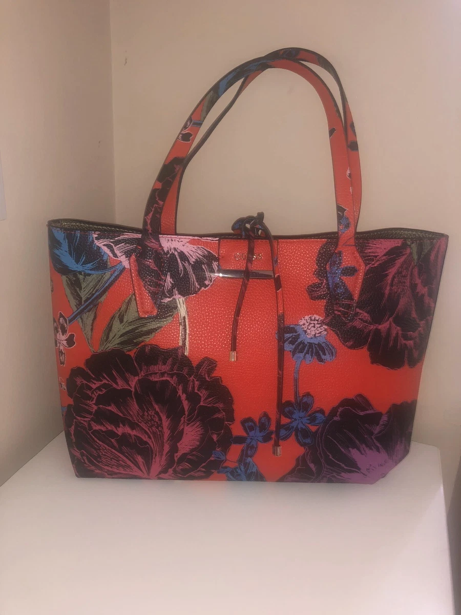 Guess red floral best sale bag