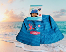 Kid's Sun Shield Hat Unisex Bucket Sun Smart UPF 50 Protect Face  Ears New Tags