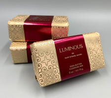 Bath  Body Works Luminous Shea Butter Cleansing Bar Soap S/3 6000-1