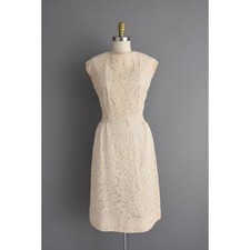 1950s 50s vintage dress R K Lace Cocktail Party Dress  Large  50s dress